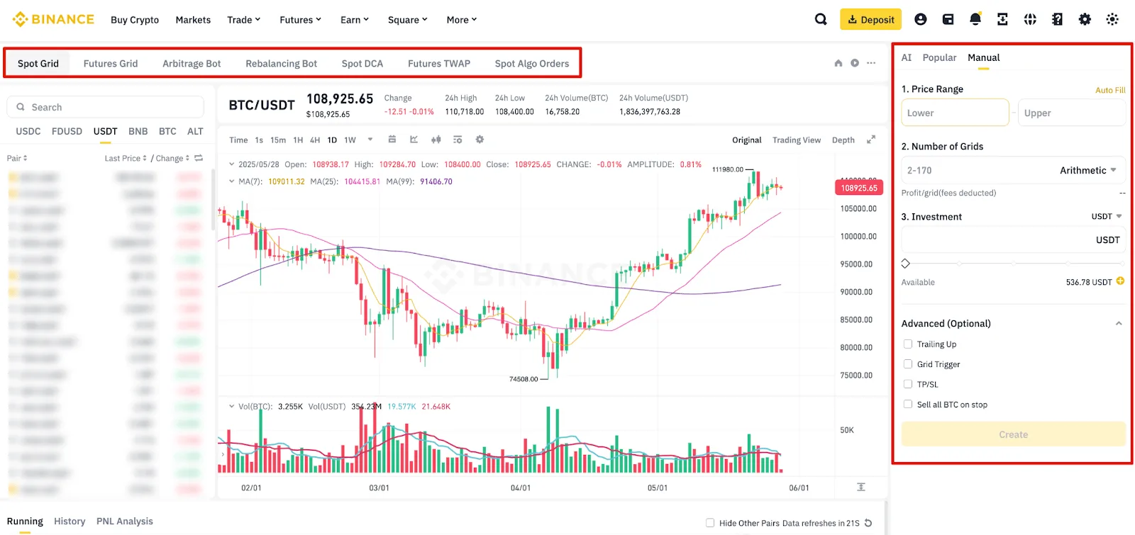 Binance Spot Grid 現貨網格指南：區間、網格數與退出怎麼想