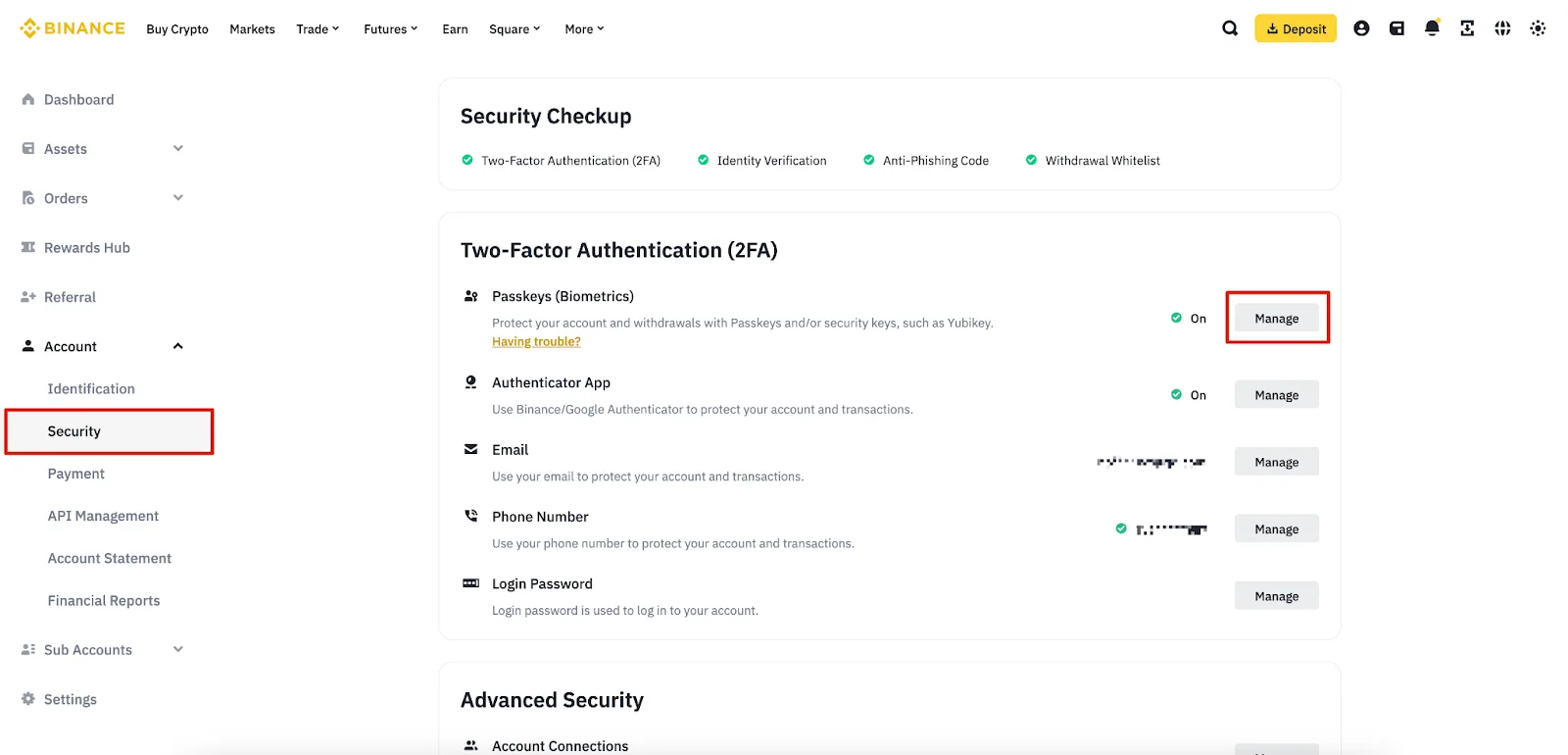 Binance 帳戶安全：Passkey、2FA 與防釣魚碼設定
