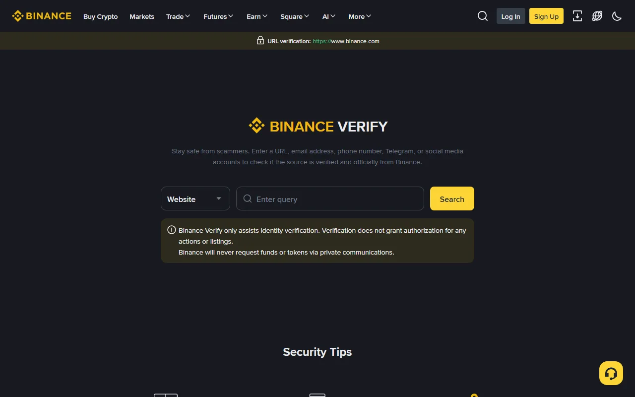 Saxta Binance dəstəyi və saxta tətbiq: kanalı necə yoxlamalı